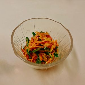 りんの作ってみた!投稿(【にんじんとピーマンのごまマヨ】レンチンで簡単！常備菜にも♡)