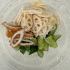 蓮根ときゅうりとちくわ《梅だれ♡ごまサラダ》の工程1