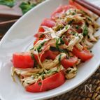 ＊茹で鶏とトマトの薬味サラダ＊