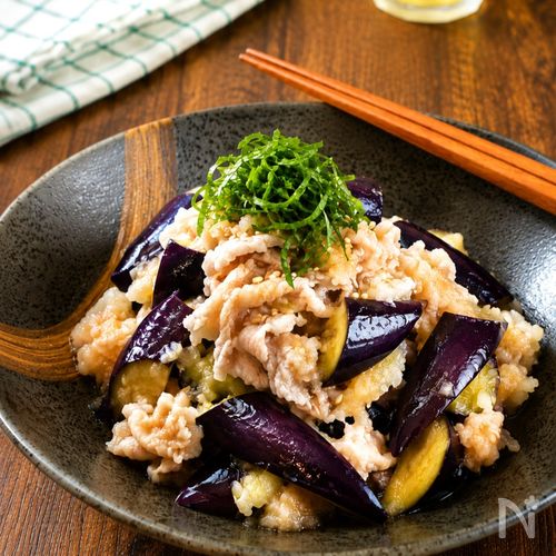 【なすのみぞれ豚しゃぶ】体喜ぶ♪さっぱりおかず