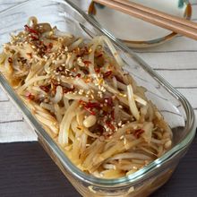 簡単！えのきともやしの甘辛炒め