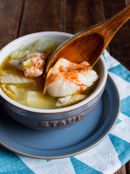 【トッピングが美味しい】白菜ともも肉の絶品スープ