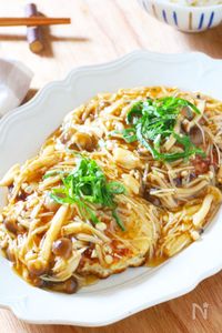 やば旨!柔らかジューシー♡【高野豆腐の和風きのこハンバーグ】
