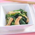 ほうれん草の煮浸し　稲荷寿司の作り置き油あげ使用で超簡単♪