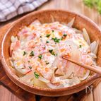 【とろとろ玉ねぎのベーコンチーズ焼き】玉ねぎが主役の絶品副菜