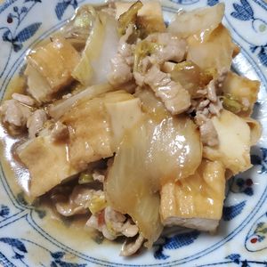 週一だけは頑張ります💦の作ってみた!投稿(厚揚げたっぷり《とろ旨♡麻婆白菜》)