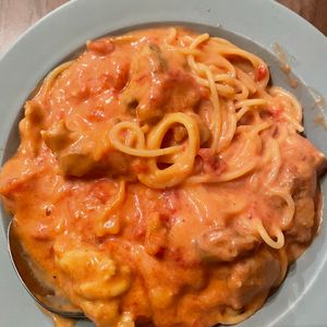 りんちゃんの作ってみた!投稿(【濃厚すぎて飲める？！】トマトクリームパスタ)