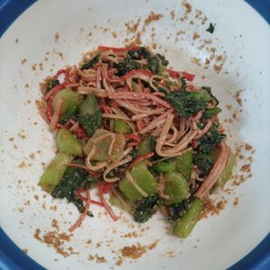 KUMIKOの作ってみた!投稿(【チンゲン菜とかにかまのごま和え】一人で一気食いしちゃいそう)