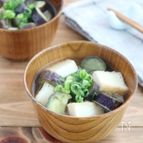 ほっこり簡単◎なすと厚揚げの具沢山みそ汁