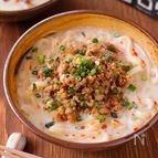 【ごまみそ豆乳うどん】作り置き肉みそでパパッとランチ♪