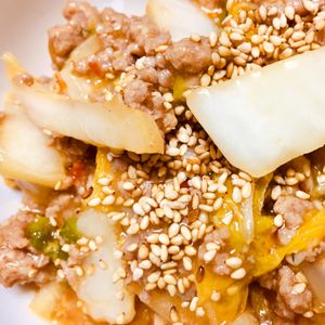 YOKO.TNKの作ってみた!投稿(白菜と豚ひき肉だけ！＊麻婆白菜＊無水調理)