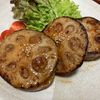 りんごの作ってみた!投稿(れんこんと豚ひき肉の挟み焼き（動画あり）)