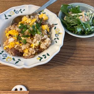 1279700の作ってみた!投稿(【ねぎ塩豚カルビ炒飯】食材3つ☆男子が喜ぶ!)