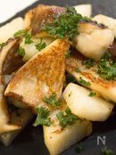 やみつきになる 椎茸と長芋のガーリックバター炒め