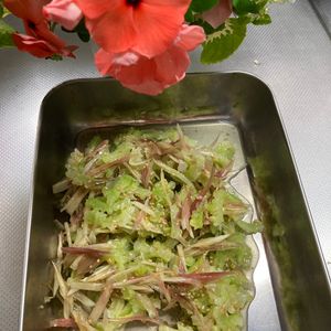 そら・ゆずの作ってみた!投稿(【ゴーヤとみょうがの酢の物】苦みと香りがクセになる！さっぱり)