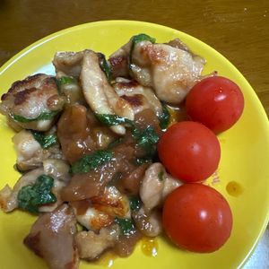 1015810の作ってみた!投稿(鶏の梅しそ照り焼き【#作り置き #お弁当】)