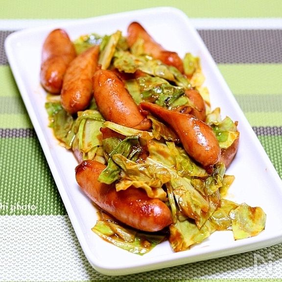 子供が喜ぶ「あらびきウィンナーのカレー風味炒め」