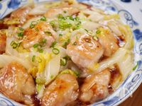 白菜消費✨鶏肉と白菜のとろとろ旨塩炒め☆ポン酢がけ☆😋☆