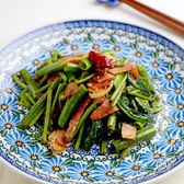 空芯菜のペペロンチーノ風
