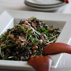 ひじきとお豆の8品目サラダ。