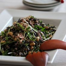 ひじきとお豆の8品目サラダ。