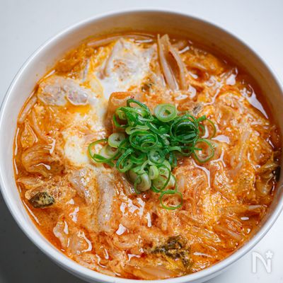 簡単!時短!野菜たっぷり旨辛豚キムスープ