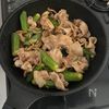 【豚バラとオクラのにんにくマヨポン炒め】こってり美味しい♪の工程4