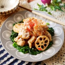 美味しすぎる！鶏とレンコンのスイマヨ和え
