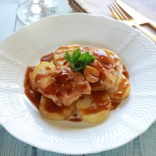 鶏むね肉のバタぽんソース
