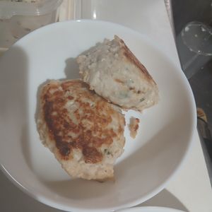 1556395の作ってみた!投稿(低脂質♡【大葉と豆腐のチキン味噌バーグ】混ぜて焼くだけ！)