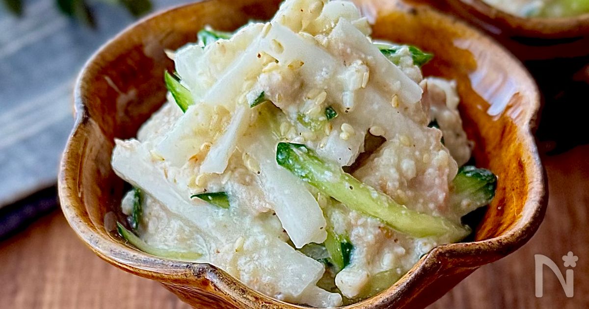 トロしゃきながいもとツナの白和え