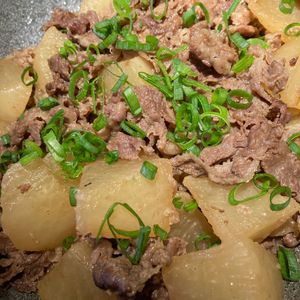 bo-zu3の作ってみた!投稿(【とろとろ大根の牛こま煮込み】コク深い味わいに仕上がる！)