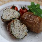 ゆかりおにぎりの豚肉巻き