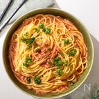 ［重ねて5分チン］最速！？トマトツナパスタ