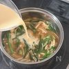 ごま油香る♪長ねぎとニラとえのきの豆乳味噌スープの工程4