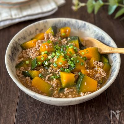 ほっこりおかず♡【かぼちゃのそぼろ煮】