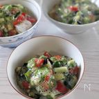 【夏野菜のねばねばサラダ】山形県の郷土料理「だし」といいます