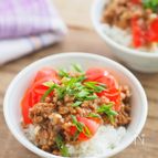焼肉のたれで味キマる！ごはんおかわりおかず『麻婆トマト』