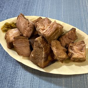楽ラク手抜キッチン🐶🐾の作ってみた!投稿(レンチン10分で衝撃の美味しさ【塩チャーシュー】)