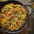 スタミナバルめし★牛肉のカレーパイエリア