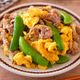 【豚肉とスナップエンドウの卵炒め】しゃきふわ♡春の三色炒め