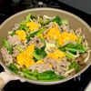 豚肉と小松菜のふわたまバター醤油炒めの工程7