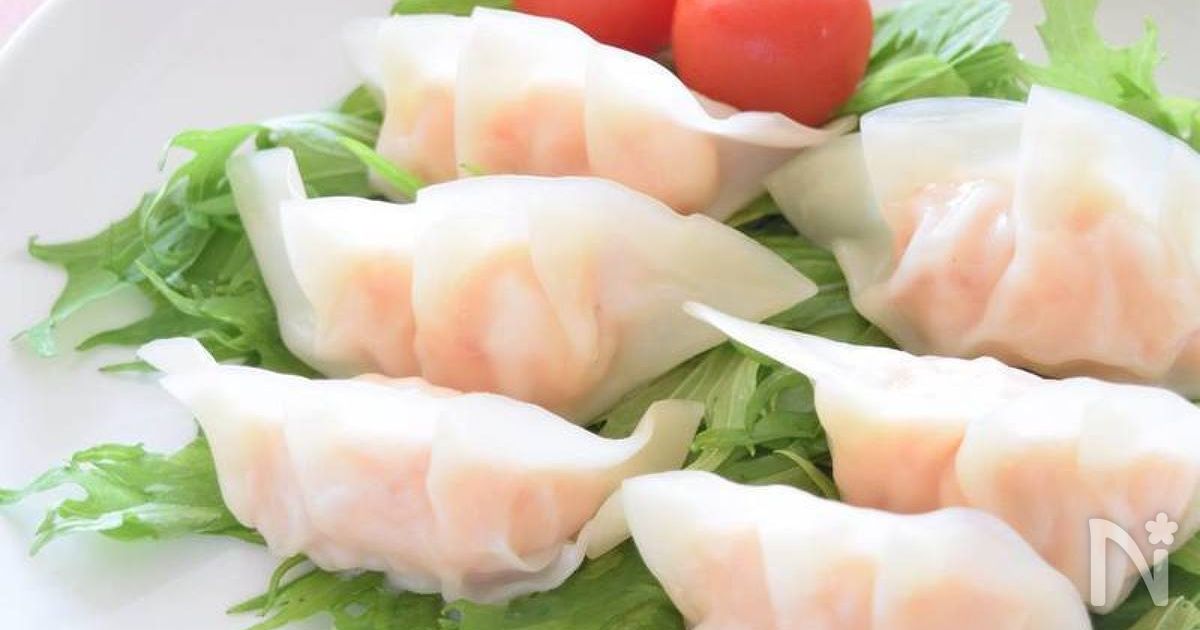 海老蒸し餃子♡電子レンジで超簡単♪