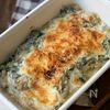 味付けこれだけ！簡単&ヘルシーな牡蠣と春菊の豆乳グラタンの工程6