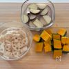 秋のごちそう蒸し野菜【簡単！白だしマヨソース添え】の工程1