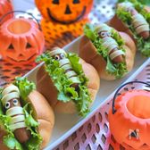 ハロウィンに＊ウインナーミイラのロールパン
