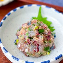 おつまみに♪アジの旨味がたっぷりの【なめろう】