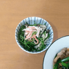 かおちゃんの作ってみた!投稿(包丁不要！チンするだけ。豆苗ときのこのうま塩和え)