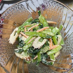 伊藤烏帽子の作ってみた!投稿(【小松菜とちくわのごまマヨサラダ】箸が止まらない美味しさ！)