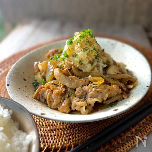 豚肉の甘辛おろしポン酢